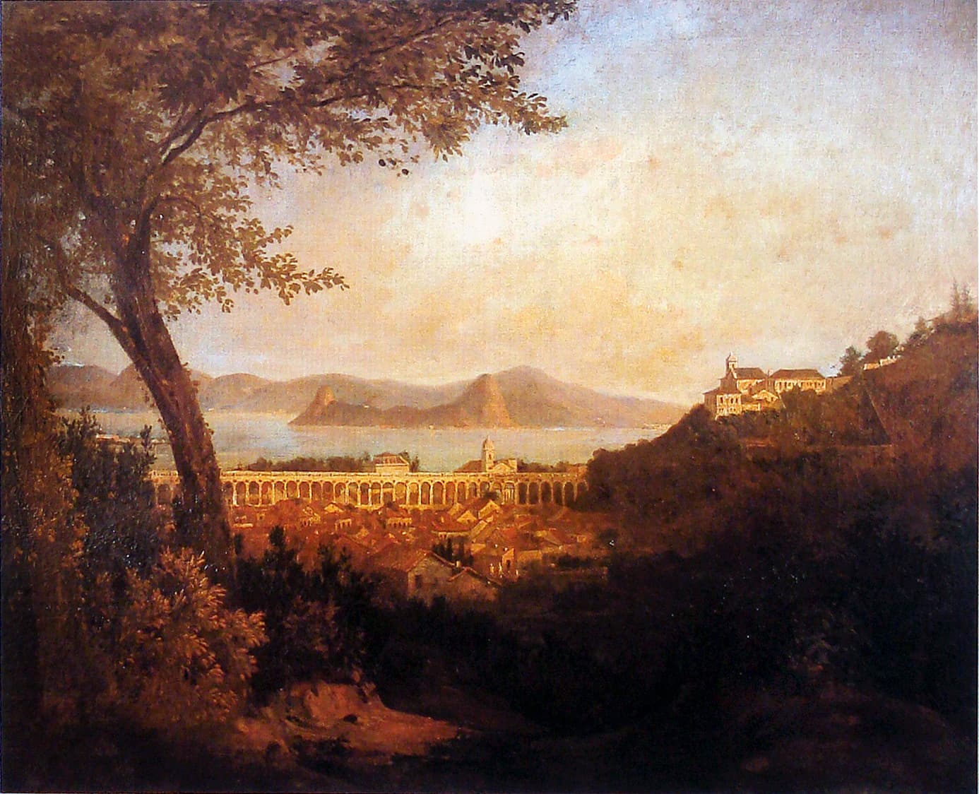 Vista do Rio de Janeiro, pintura de Agostinho José da Mota